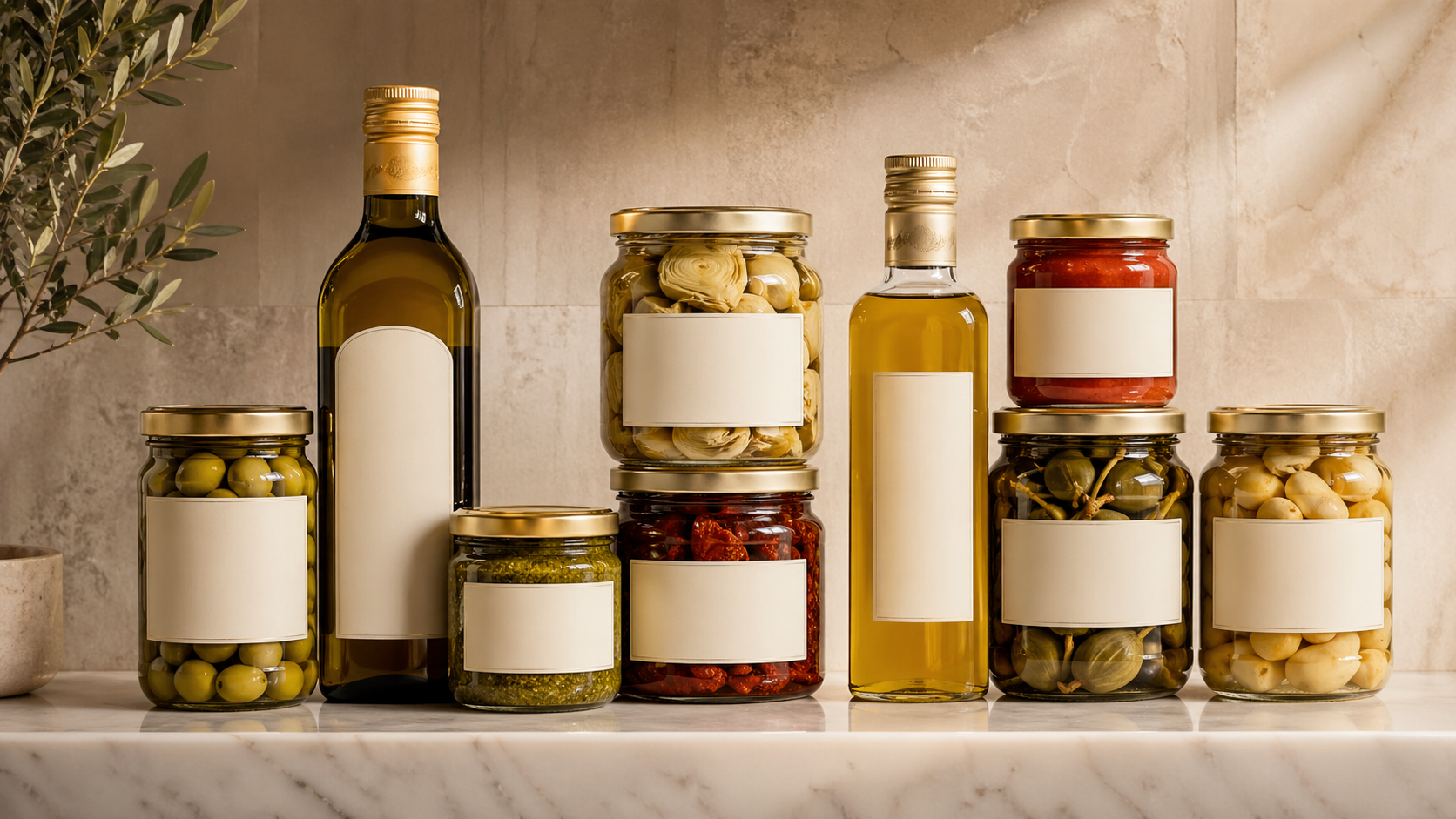 Private Label italienische Lebensmittelverpackung