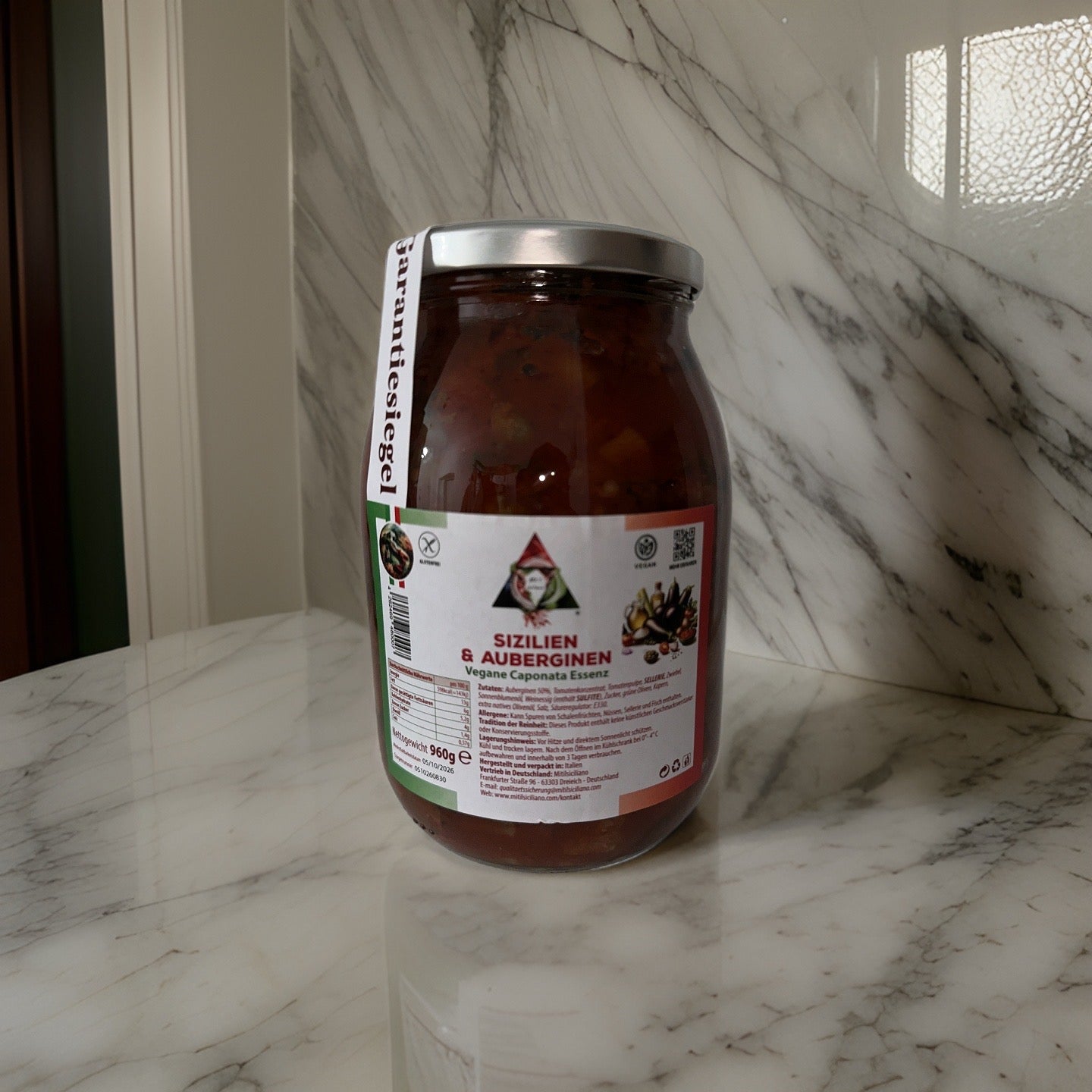 „Vegane Auberginen Caponata“ 75 x 180G oder 60 x 960G